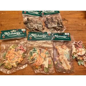 Lot of 6 vintage new old stock Michael’s angels ornaments